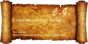 Czechmeiszter Gida névjegykártya